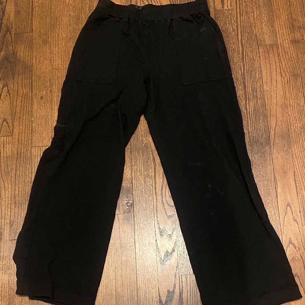 Monrow Black Straight leg pants